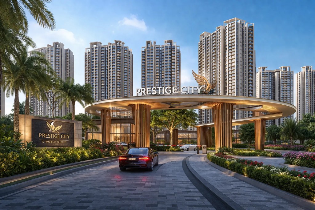 Prestige City grand entrance — A World Within